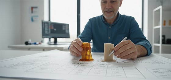 comparing PEI and PEEK prototypes