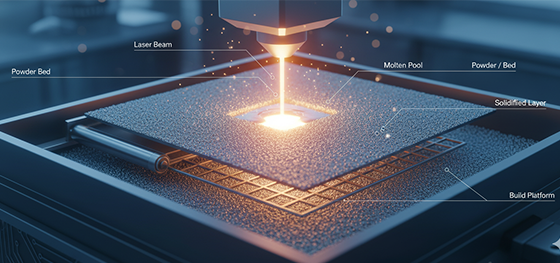 DMLS SLM Metal 3D Printing process