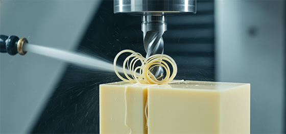 CNC machining PEEK polymer