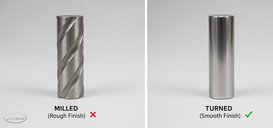 milled vs turned shaft comparison