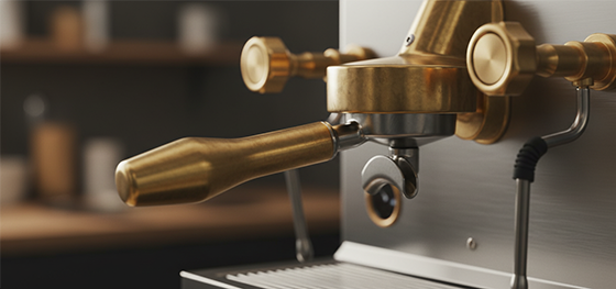 polished brass components