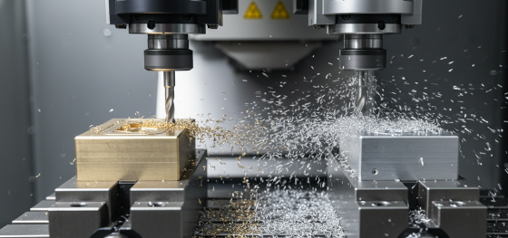 machining brass vs aluminum side-by-side