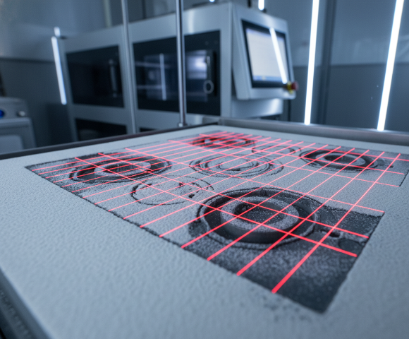 SLS 3D printer powder bed