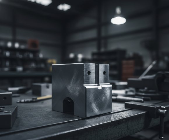 CNC machined D2 tool steel