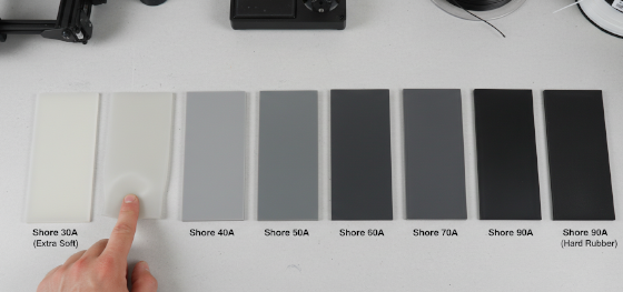 shore hardness scale samples