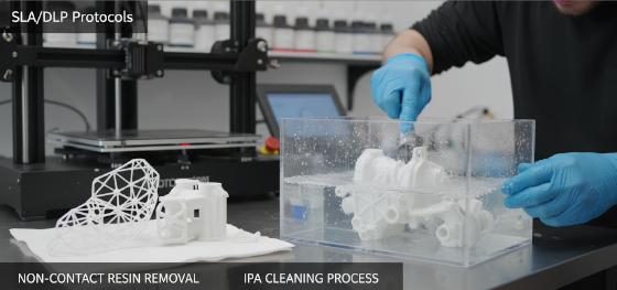 cleaning sla 3d prints