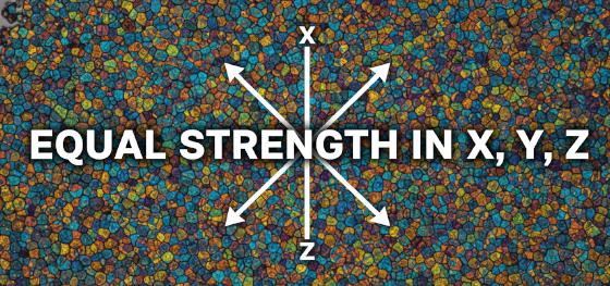 isotropic grain structure