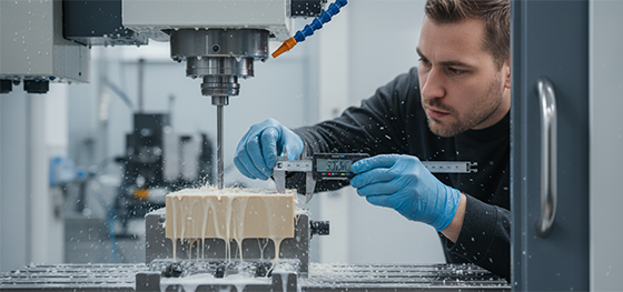 machining PEEK plastic with coolant