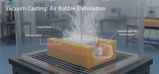 Vacuum Casting machine internal view
