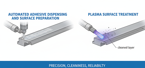 Automated adhesive dispensing