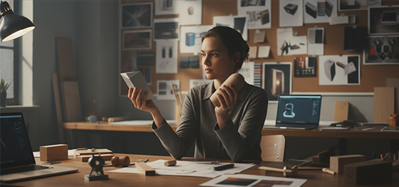 mood board with material samples