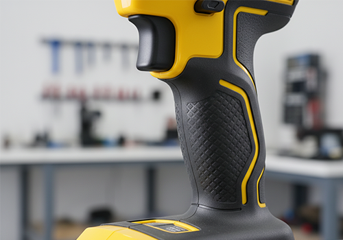 black soft TPE overmolding