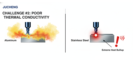 thermal camera image of machining