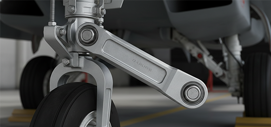 17-4 PH actuator arm on fighter jet landing gear