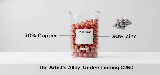 C260 brass composition infographic