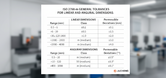 iso 2768-m tolerance table
