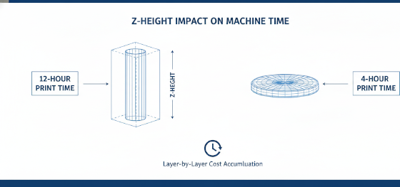 z-height impact on 3d printing cost