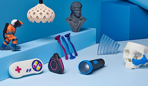 Colorful 3d printed parts