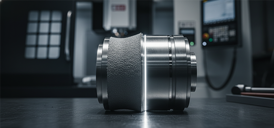 Metal 3D Printed part with rough surface