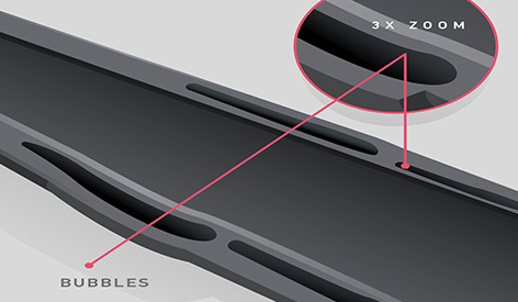 Bubbles in the Plastic