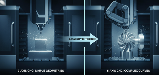 3-axis vs 5-axis CNC comparison