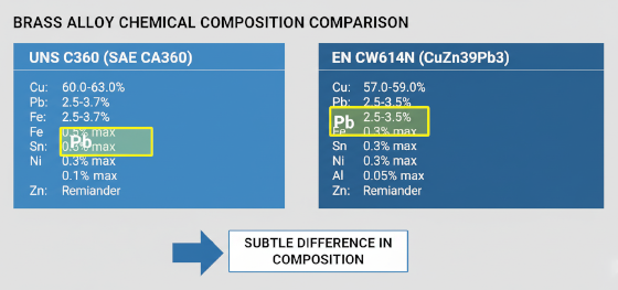 C360 vs CW614N composition