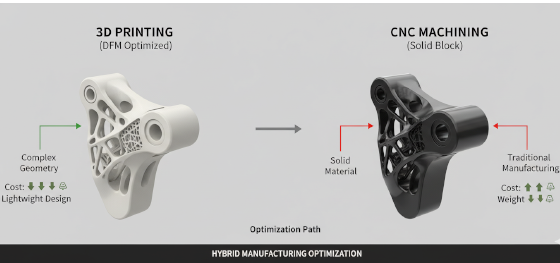 3d printing vs cnc machining peek
