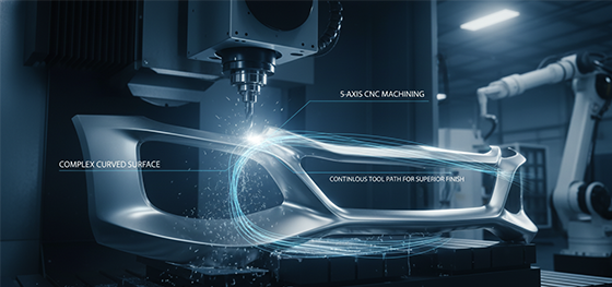 5-Axis CNC Machining complex curve