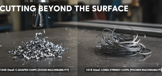 1045 steel chip formation