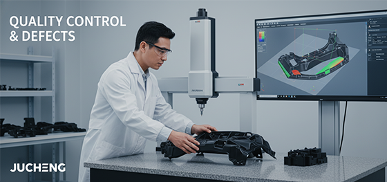 CMM inspection of molded part
