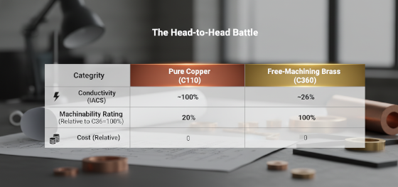 copper vs brass comparison table