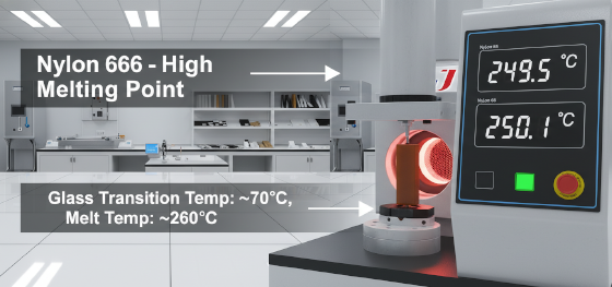 nylon 66 melting point
