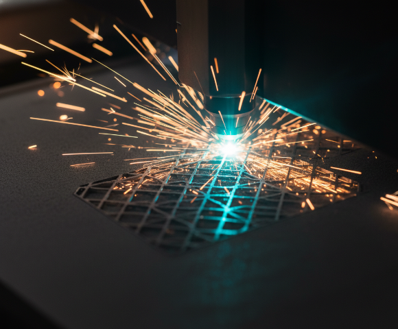 DMLS laser melting metal powder