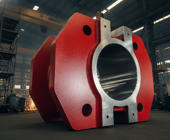 CNC machined A514 steel