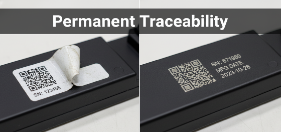 permanent marking plastic