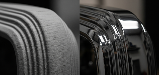 raw 3d print vs painted finish