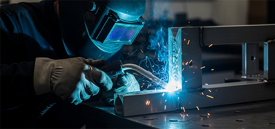 TIG welding aluminum frame