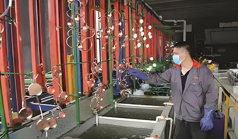 Electroplating sites