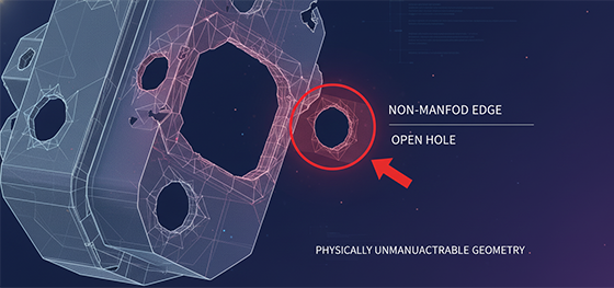 Non-manifold edge visualization