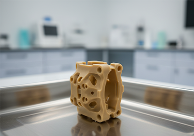 CNC machined PEEK part