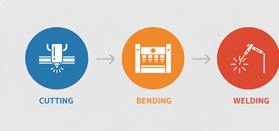 sheet metal process infographic