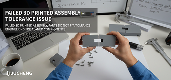 failed 3d printed assembly