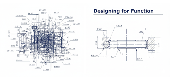 technical drawing comparison