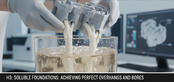 soluble support material removal