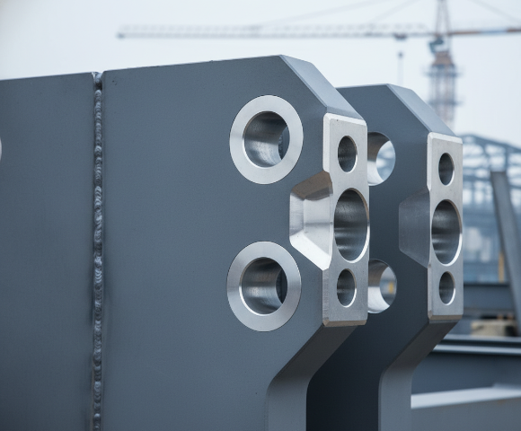 CNC machined S275JR structural steel