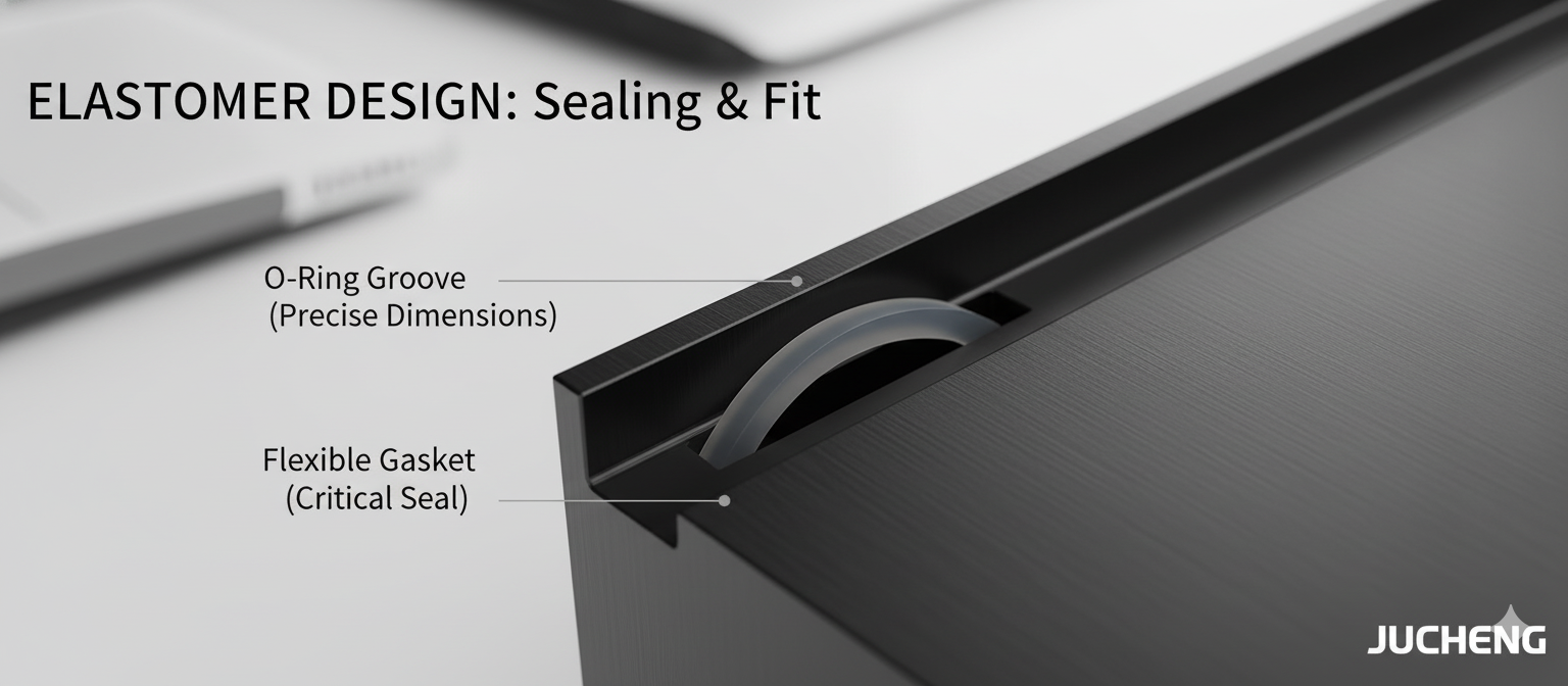 Rubber gasket design