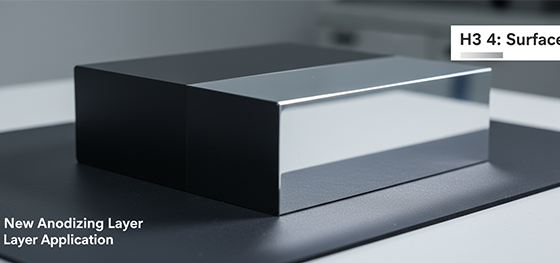 Restored aluminum surface finish