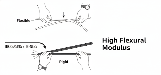 rigid vs flexible material