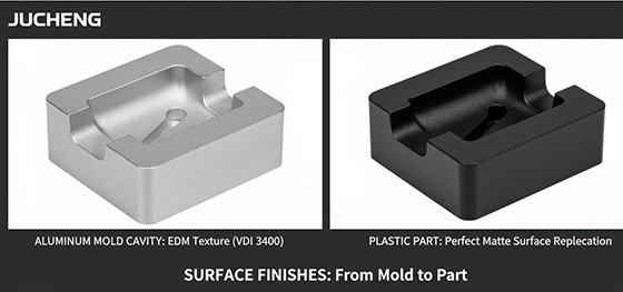 EDM texture on aluminum mold