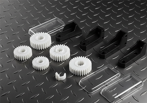 white POM gears